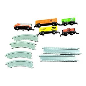 Galoob Micro Machines Transcontinental Freight Train Set 1989 Santa Fe